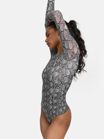 Body 'Crew Neck Longsleeve Bodysuit' cfab (formerly creamy fabrics) en gris