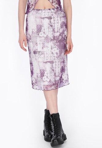 Jupe myMo ROCKS en violet : devant