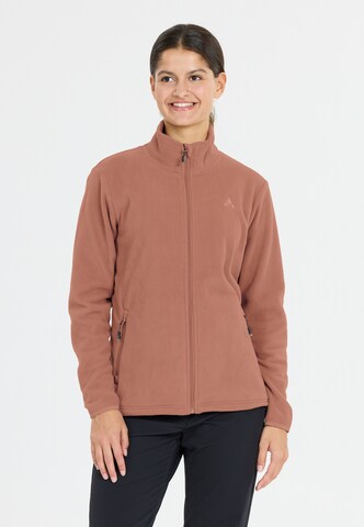 Whistler Fleecejacke 'Cocoon' in Braun: Vorderseite