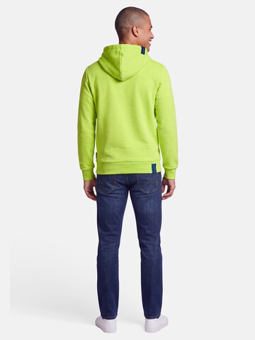 salzhaut Sweatshirt 'Heff - Moin' in Green: back
