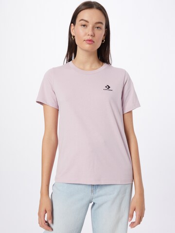 T-shirt CONVERSE en rose : devant