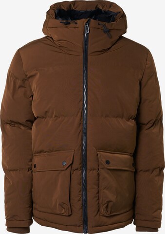 No Excess Winter Jacket in Brown: front