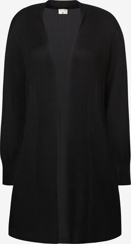 ze-ze Gebreid vest 'Florian 305' in Zwart: voorkant