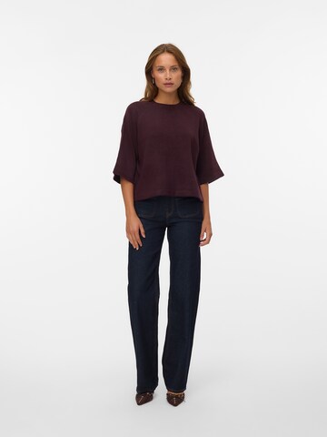 Pull-over 'VMLefile' VERO MODA en rouge