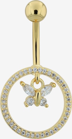 Akzent Piercings 'Lugia, silberfarbig, hautverträglich' in Gold: front