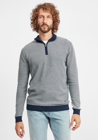 !Solid Sweater 'Duncan' in Blue: front