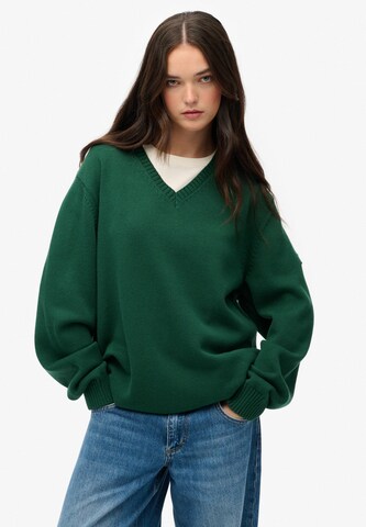 Superdry Trui in Groen: voorkant