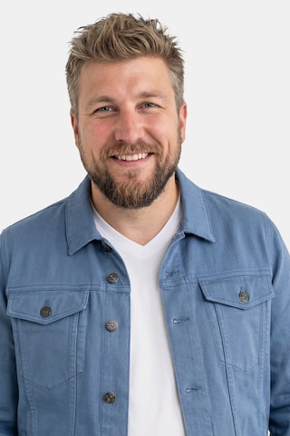 Men Plus Between-season jacket in Blue