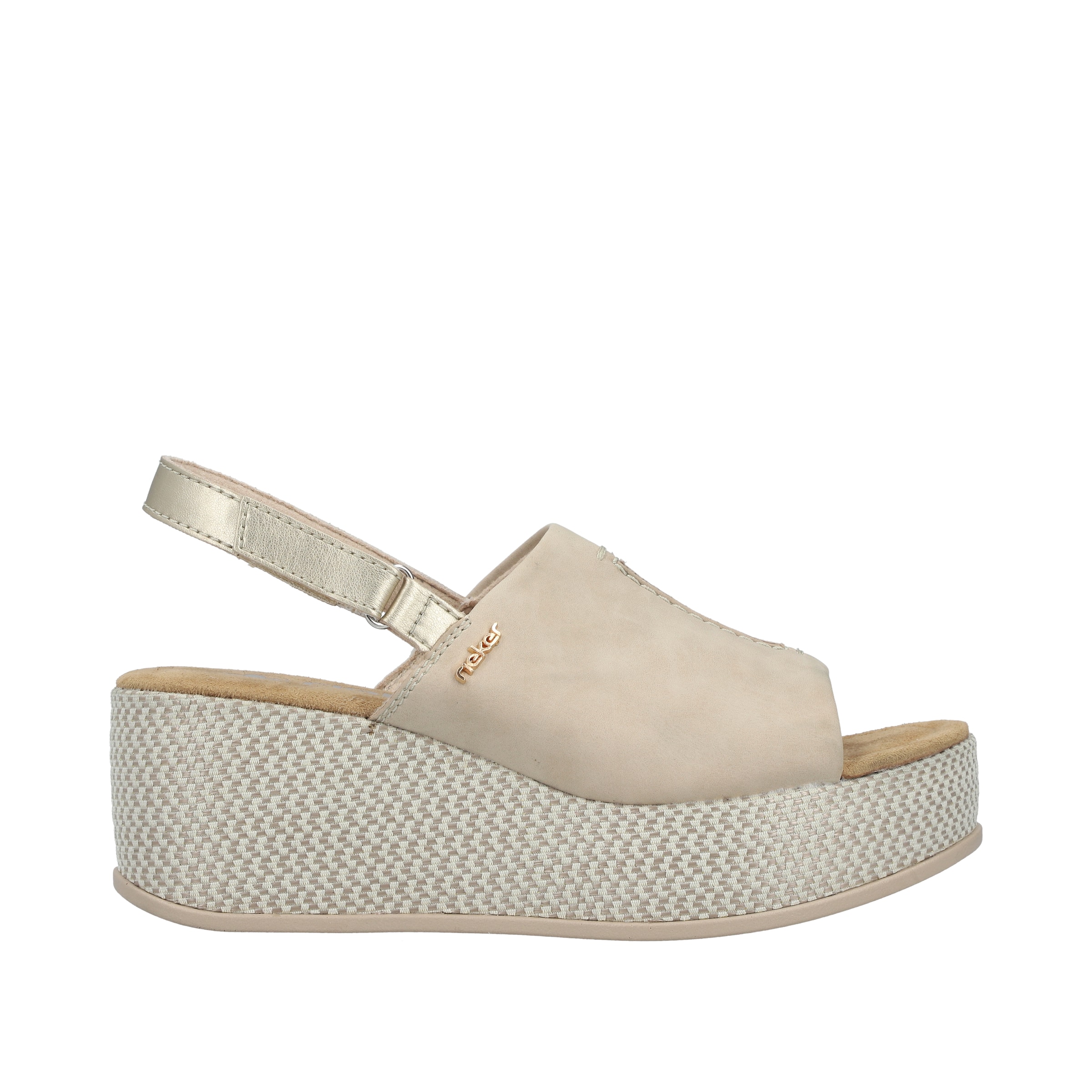 Rieker Strap Sandals in Beige