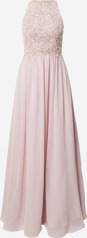 Robe de soirée Laona en rose : devant