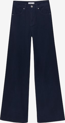 Wide leg Pantaloni di Pull&Bear in blu: frontale