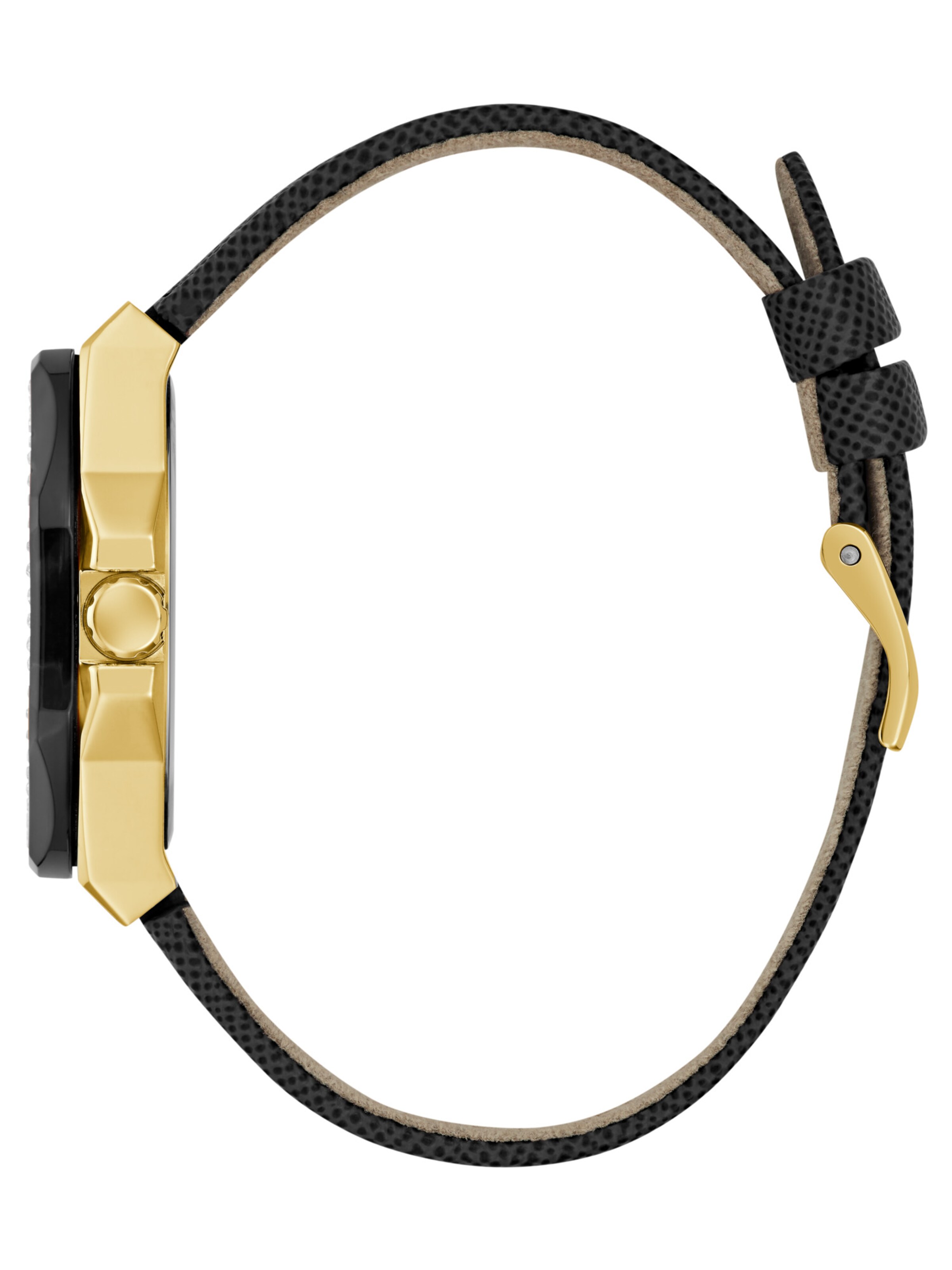 GUESS Analoog horloge ' GLAZE ' in Zwart