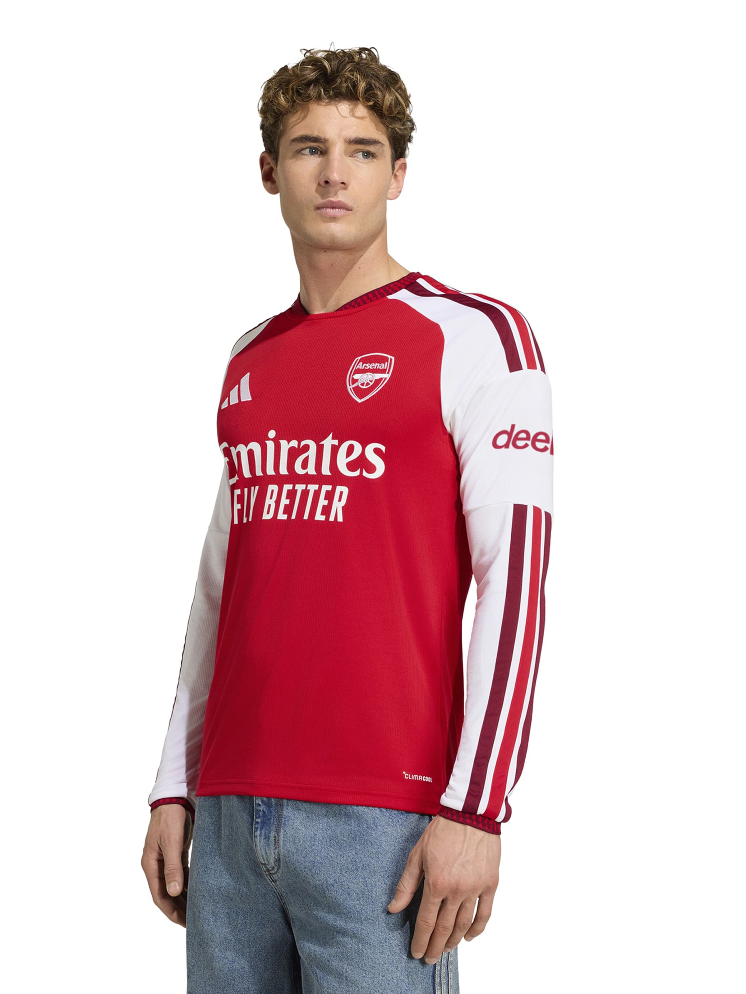 sarkans ADIDAS PERFORMANCE Sporta krekls 'AFC': no priekšpuses