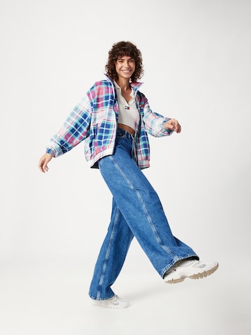 Veste mi-saison 'Tartan' Tommy Jeans en bleu