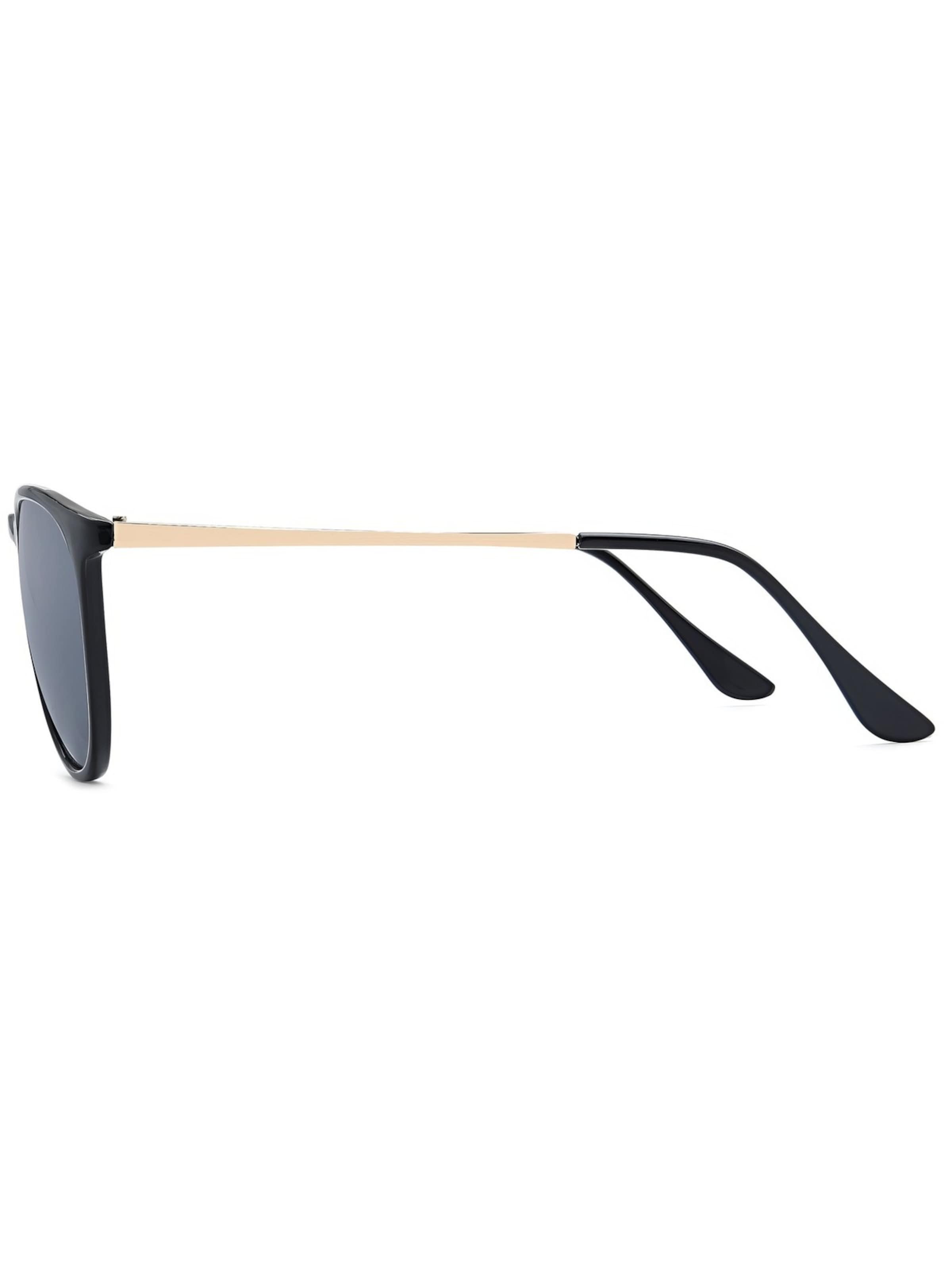 styleBREAKER Sonnenbrille 'Sonnenbrille mit ovalen Gläsern'‌‌‌‌‌ in Grau