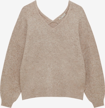 Pull&Bear Pullover in Beige: predná strana