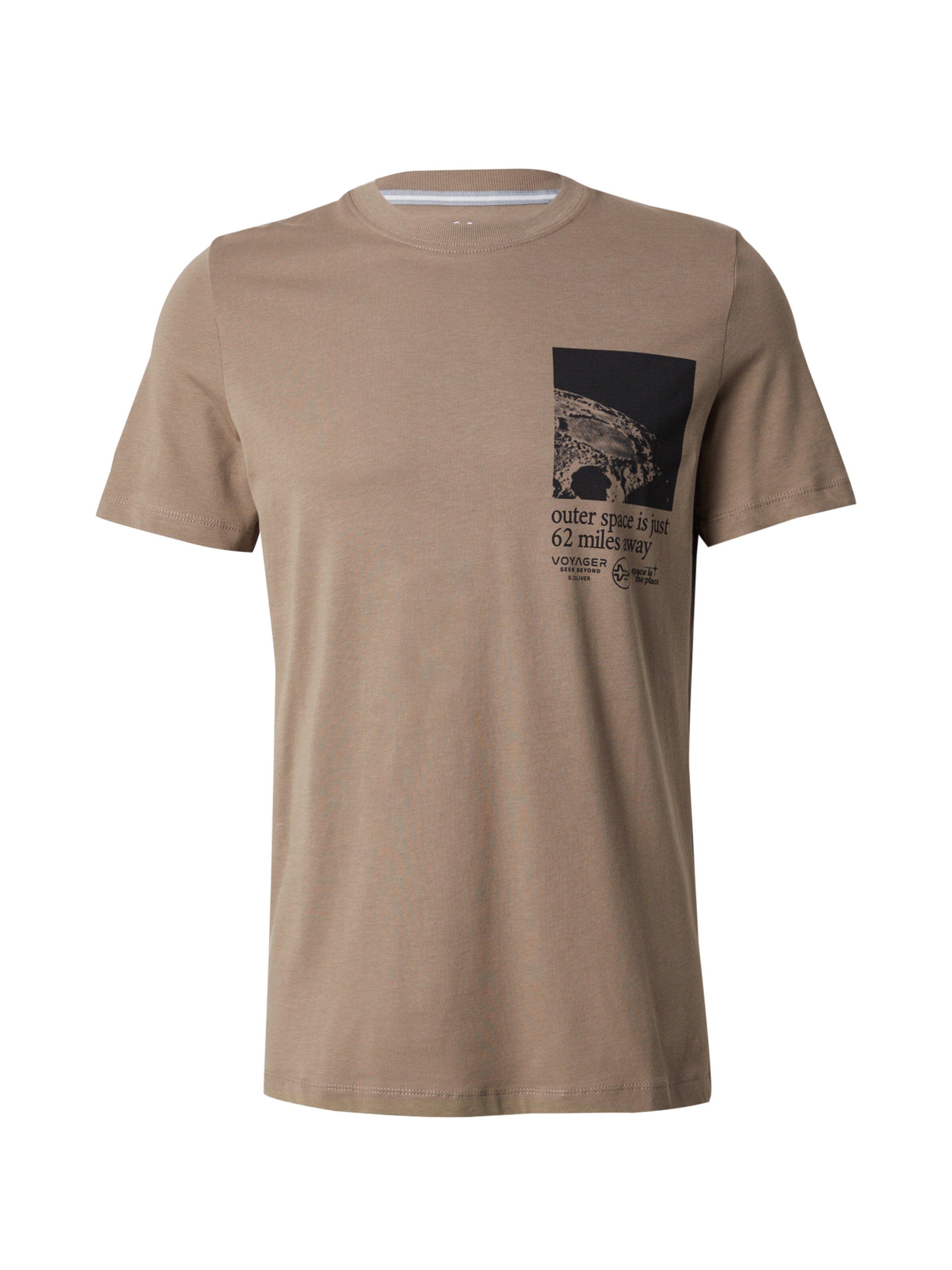 s.Oliver Shirt in Bruin: voorkant