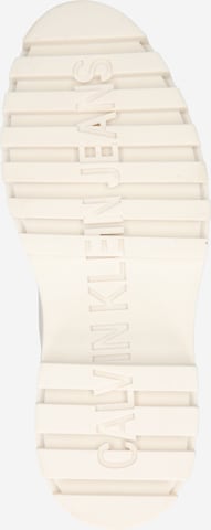 Calvin Klein Jeans Šněrovací kozačky – bílá