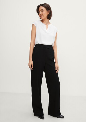 COMMA Wide leg Broek in Zwart