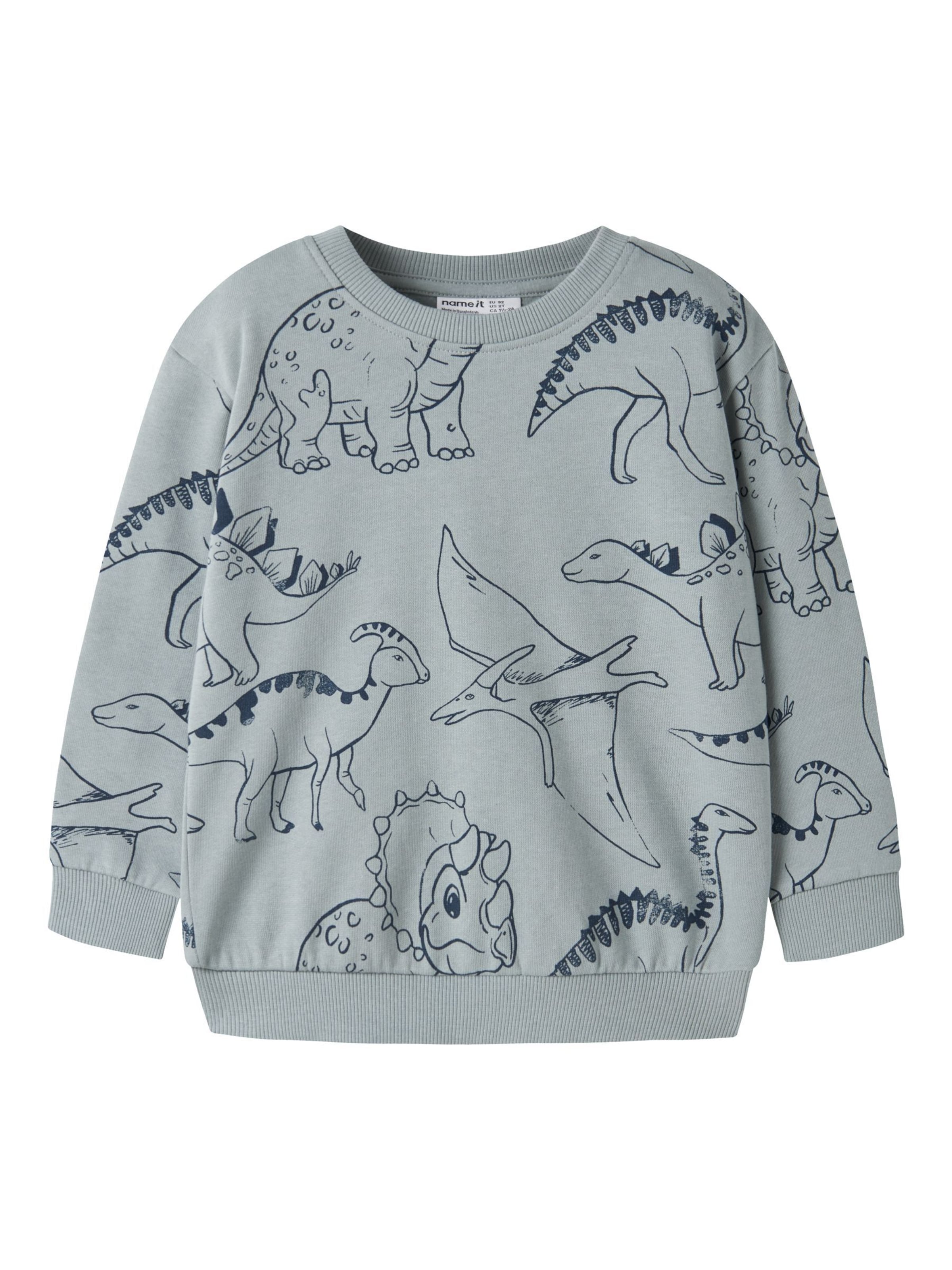 NAME IT Sweatshirt in Grijs: voorkant