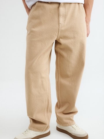 BALMOHK Baggy Housut värissä beige: etupuoli