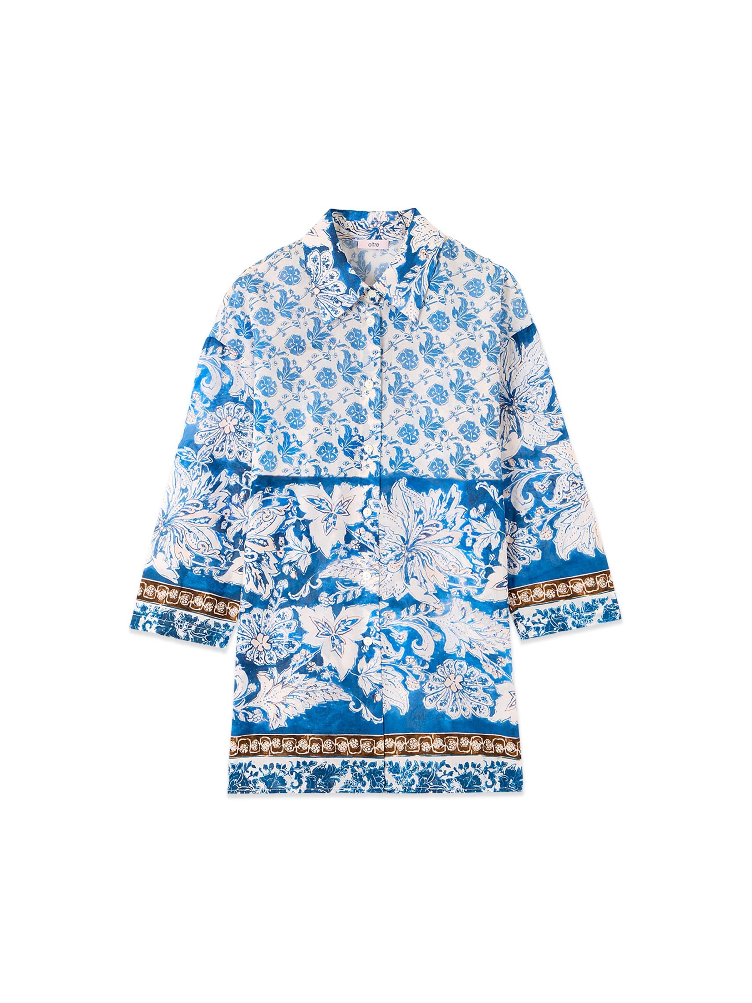Maglietta di oltre in blu: frontale