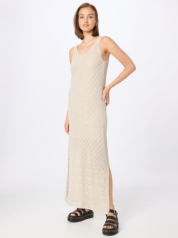 UNITED COLORS OF BENETTON Knitted dress in Beige: front