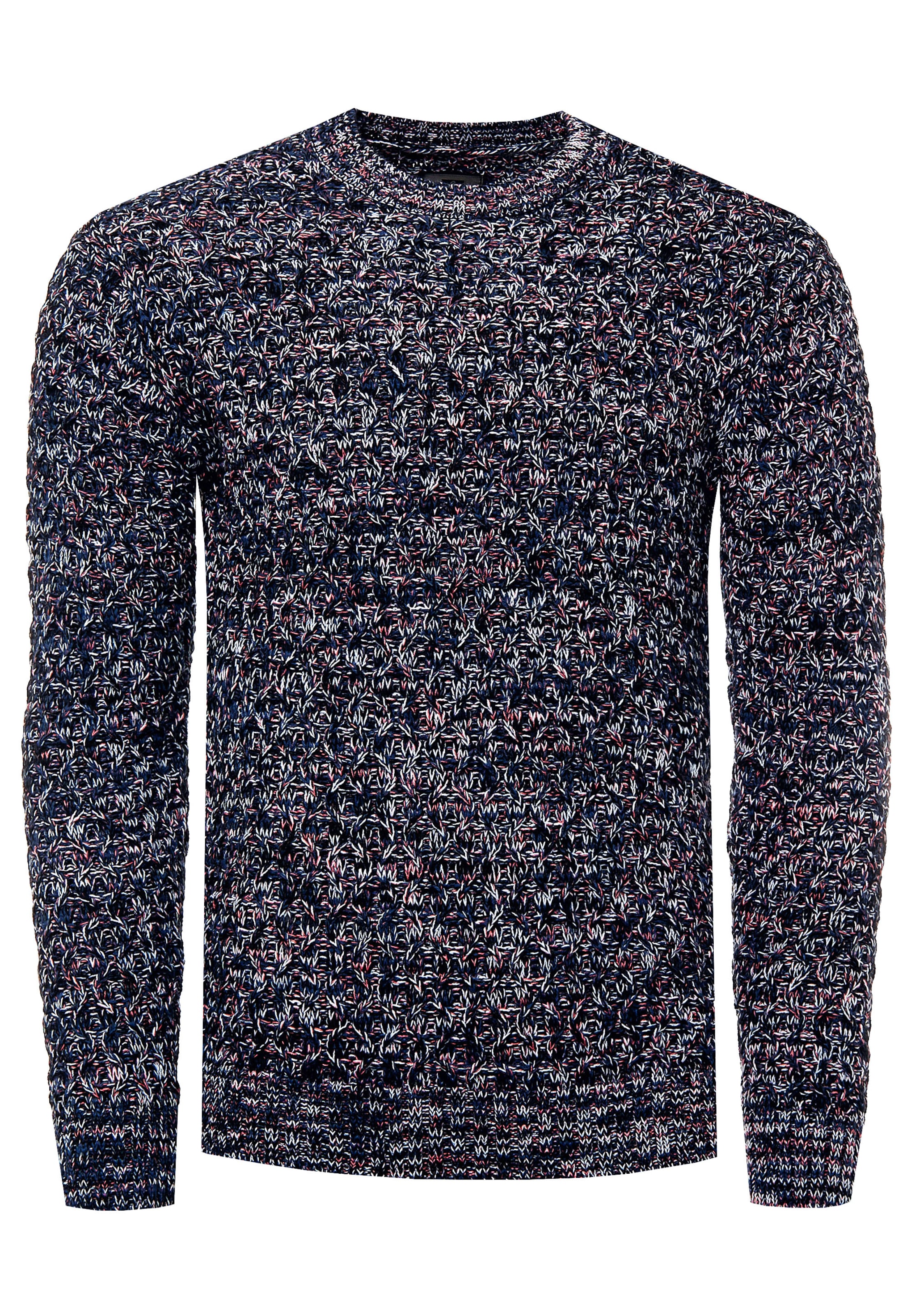 Rusty Neal Pullover in Blau: Vorderseite