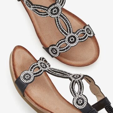 LASCANA Sandal i svart