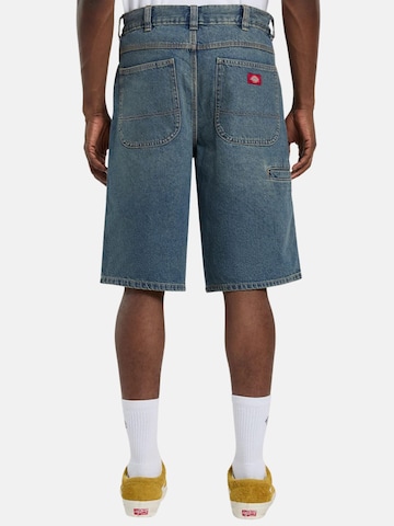 DICKIES Slimfit Byxa 'DICKIES 958 13 IN LSE SHORT JEAN BERMUDA' i blå