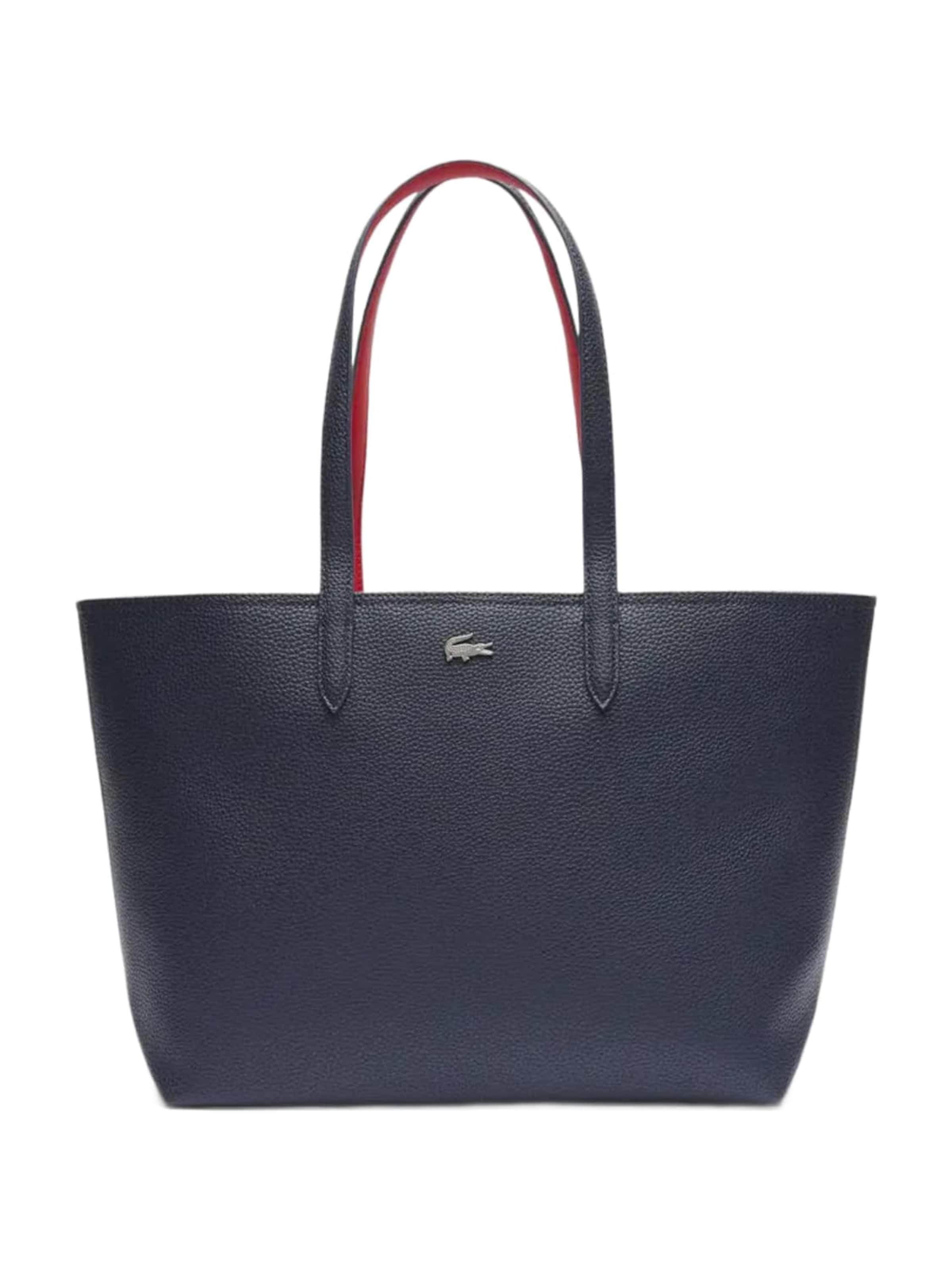 LACOSTE Shopper 'Lacoste Sac Cabas Anna Marine 166 Rouge 240' i blå: forside