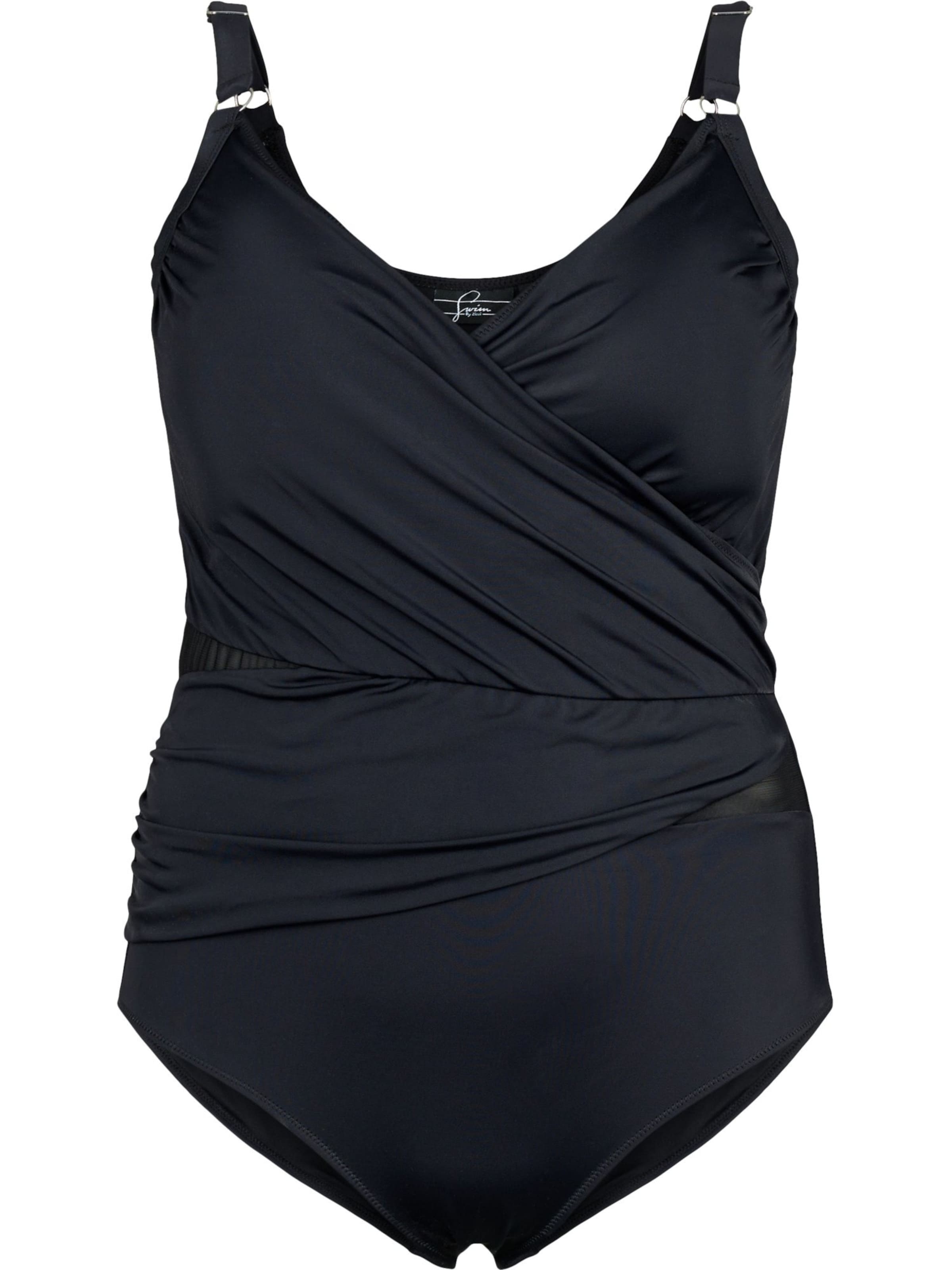 Swim by Zizzi T-särgi Ujumistrikoo, värv must: eest vaates