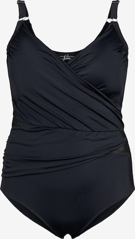 Maillot de bain 'SBASIC' Swim by Zizzi en noir : devant