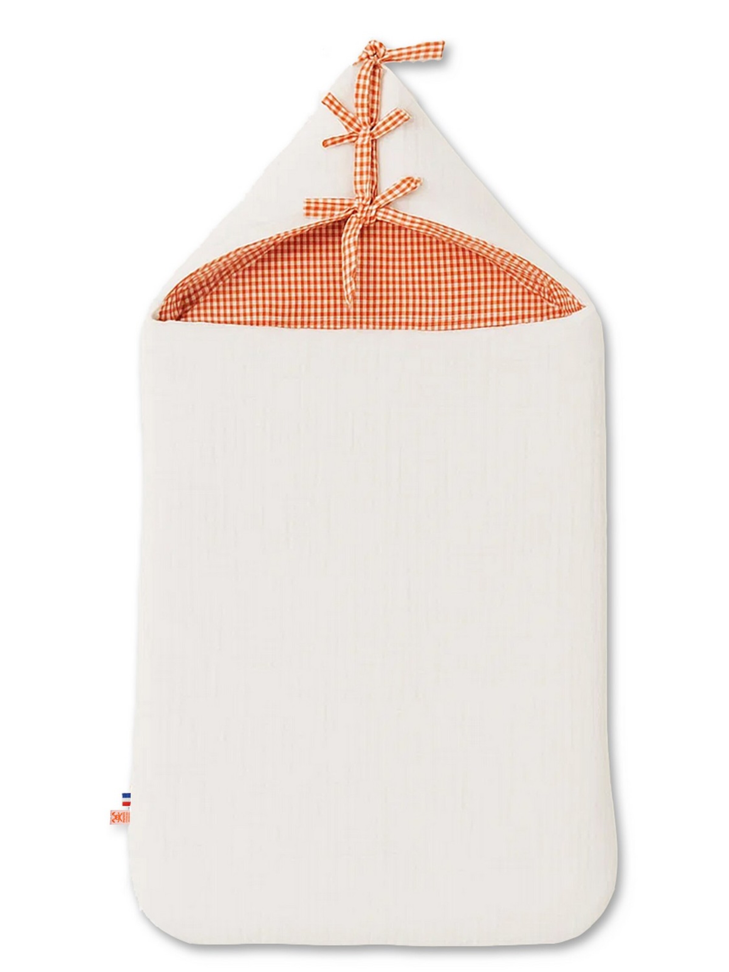 Sac de couchage PAPATE en blanc : devant