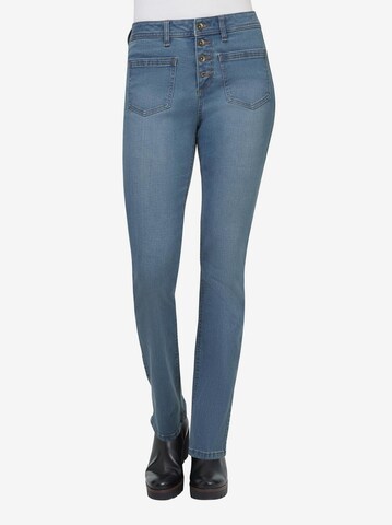 Linea Tesini by heine Regular Jeans in Blauw: voorkant