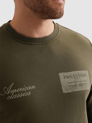 PME Legend - Sudadera 'Sweatshirt with artworks and flight pocket' en verde