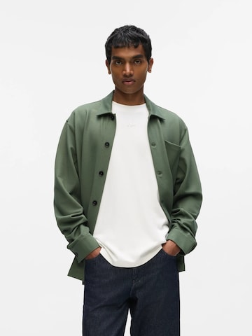 Coupe regular Chemise Karl Lagerfeld en vert : devant