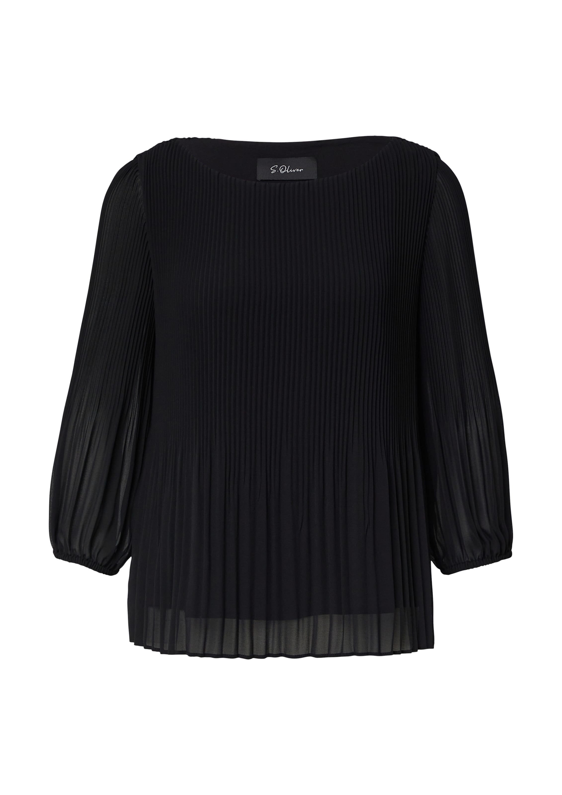 s.Oliver BLACK LABEL Блуза в черно: отпред