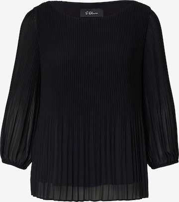 s.Oliver BLACK LABEL Bluse in Schwarz: Vorderseite
