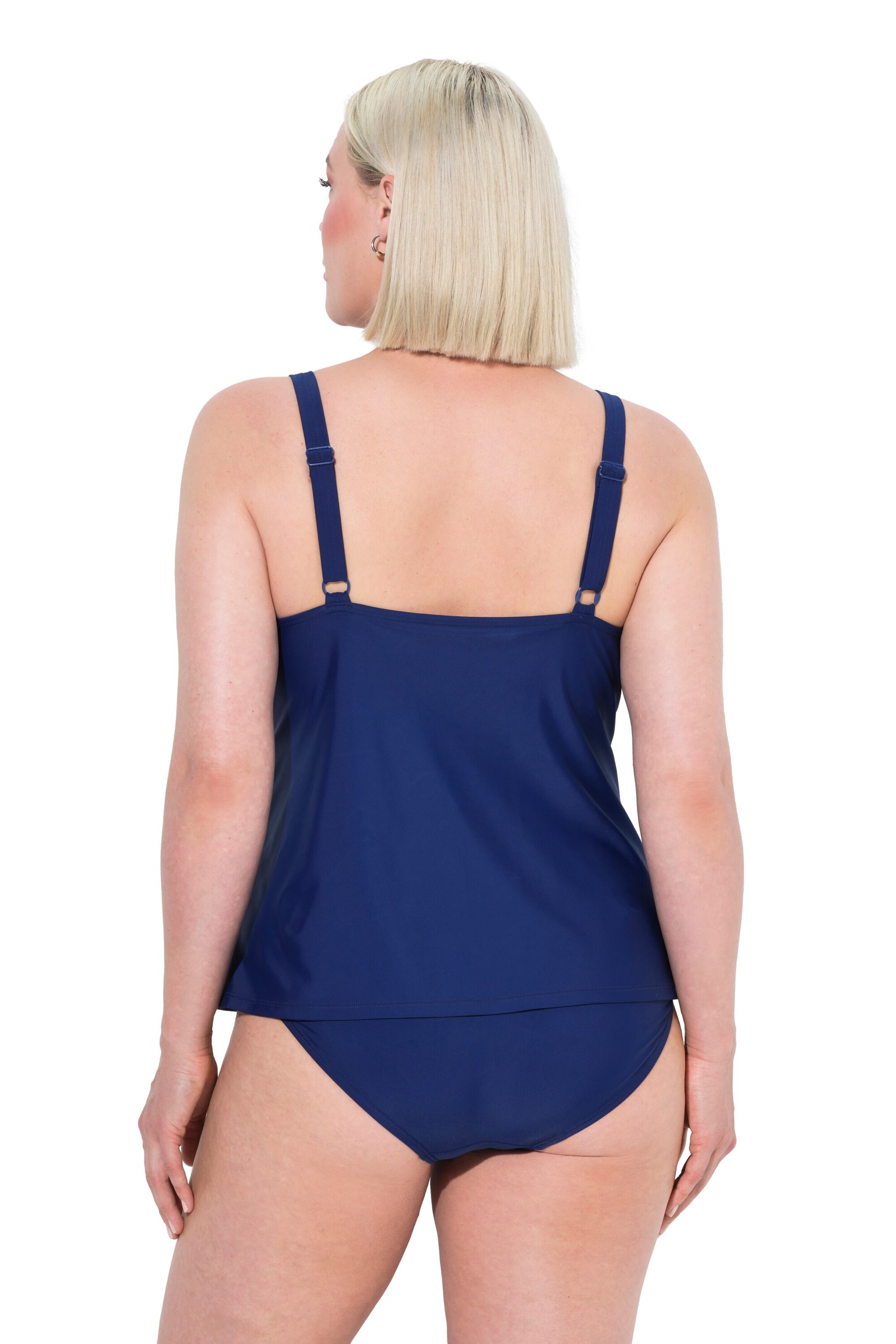 Ulla Popken T-Shirt Badeanzug in Blau