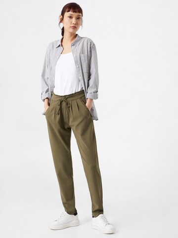 JDY Regular Pleat-Front Pants 'Catia' in Green