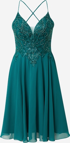 Robe de cocktail LUXUAR en vert : devant