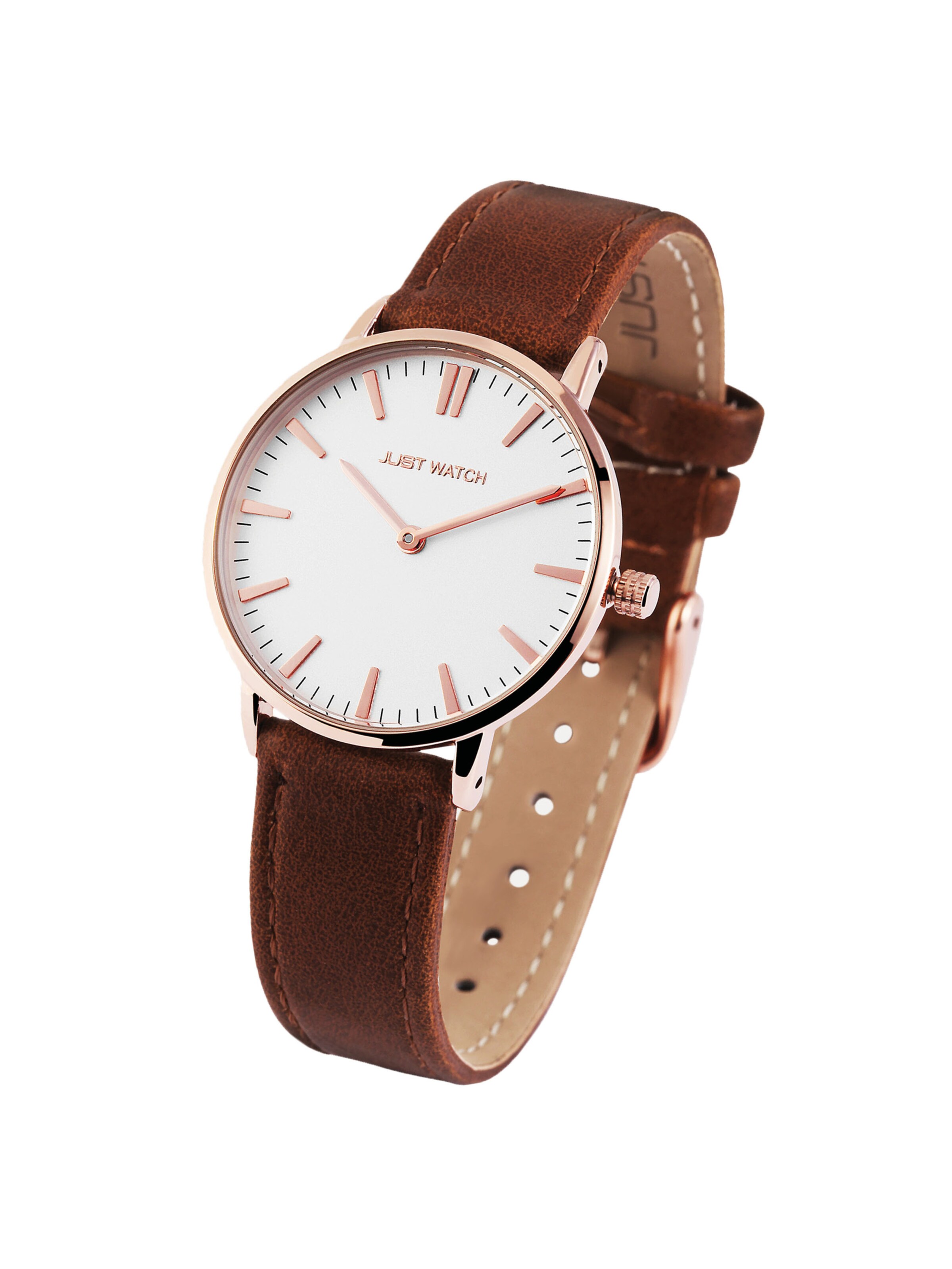 Just Watch Analoguhr‌‌‌‌‌‌ in Braun: Vorderseite