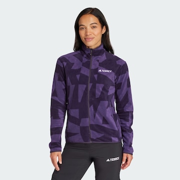 ADIDAS TERREX - Chaqueta polar funcional en lila: frente