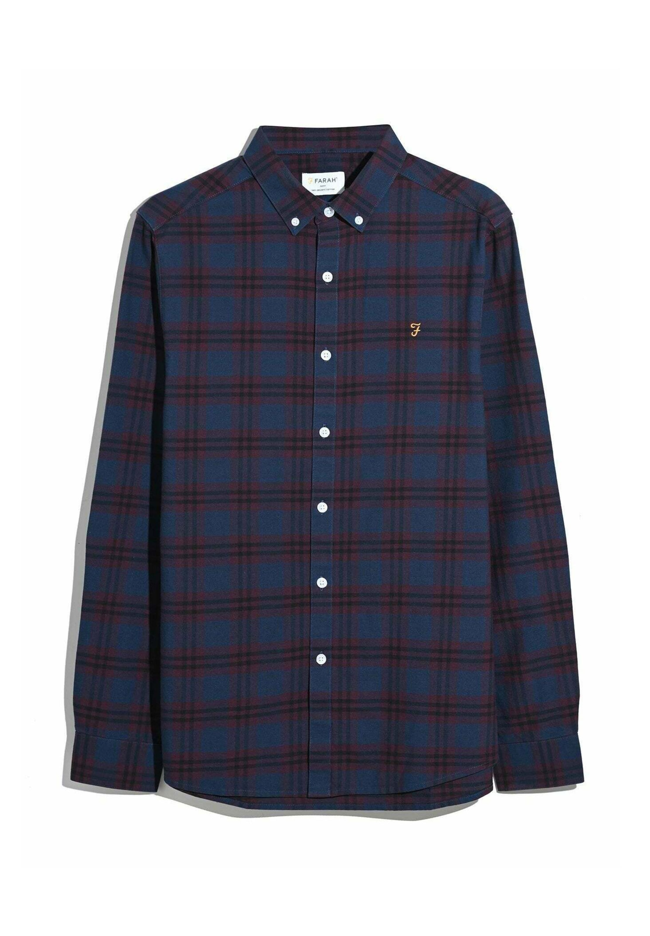 Coupe regular Chemise 'BREWER' FARAH en violet : devant