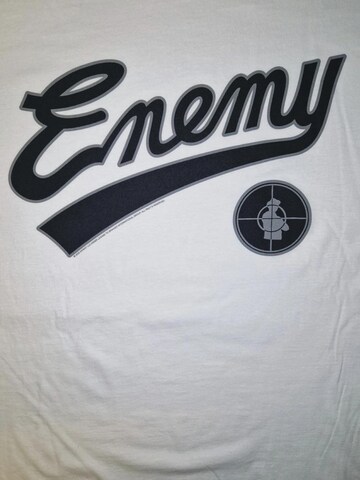 Public Enemy - Camiseta 'Public Enemy Enemy T-Shirt' en blanco