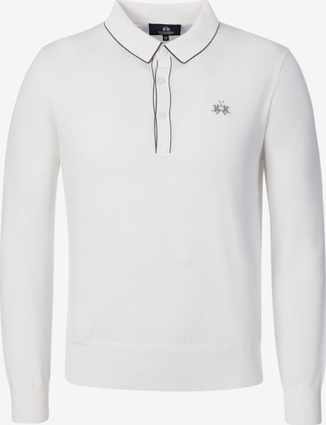 T-Shirt 'MCS006' La Martina en blanc : devant