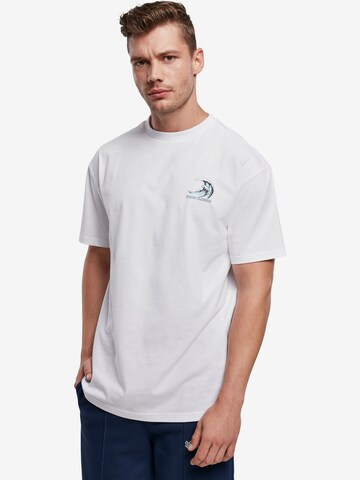 Urban Classics Shirt 'Big Wave' in White: front