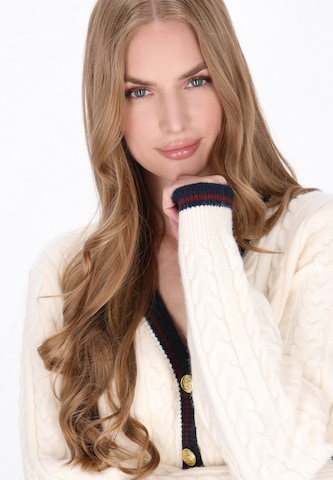 Cardigan DreiMaster Maritim en blanc