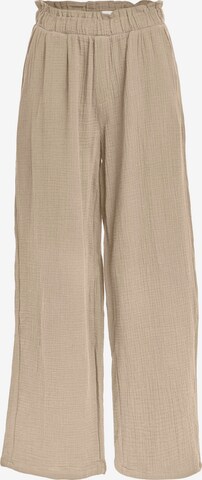 OBJECT Szeroka nogawka Spodnie 'CARINA' w kolorze beżowy: przód